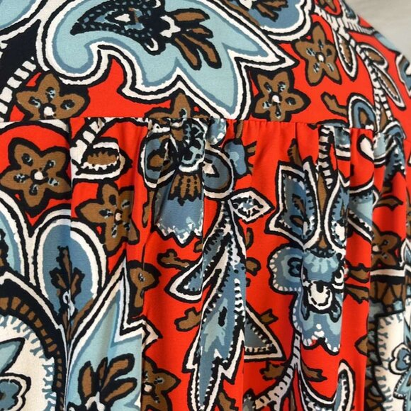 Ann Taylor LOFT Retro Floral Sheath Dress LP Boho Office Madmen Dinner Party Wed - Picture 8 of 10